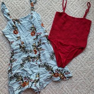 BUNDLE: Two Urban Outfitters items- romper and bodysuit
